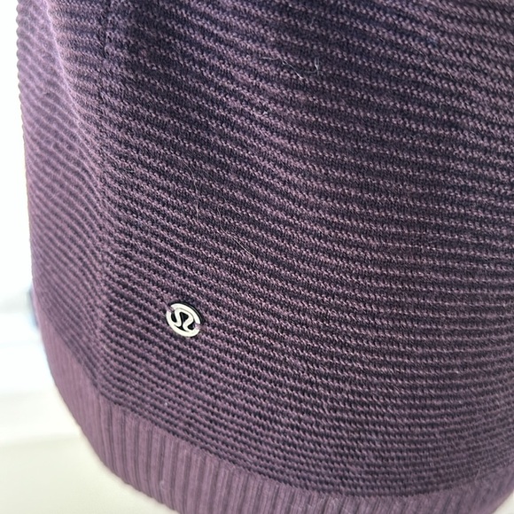 Lululemon Black Cherry Simply Wool Sweater, Size 8, Like New Condition - Picture 4 of 10